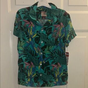 Tropical Print boys shirt